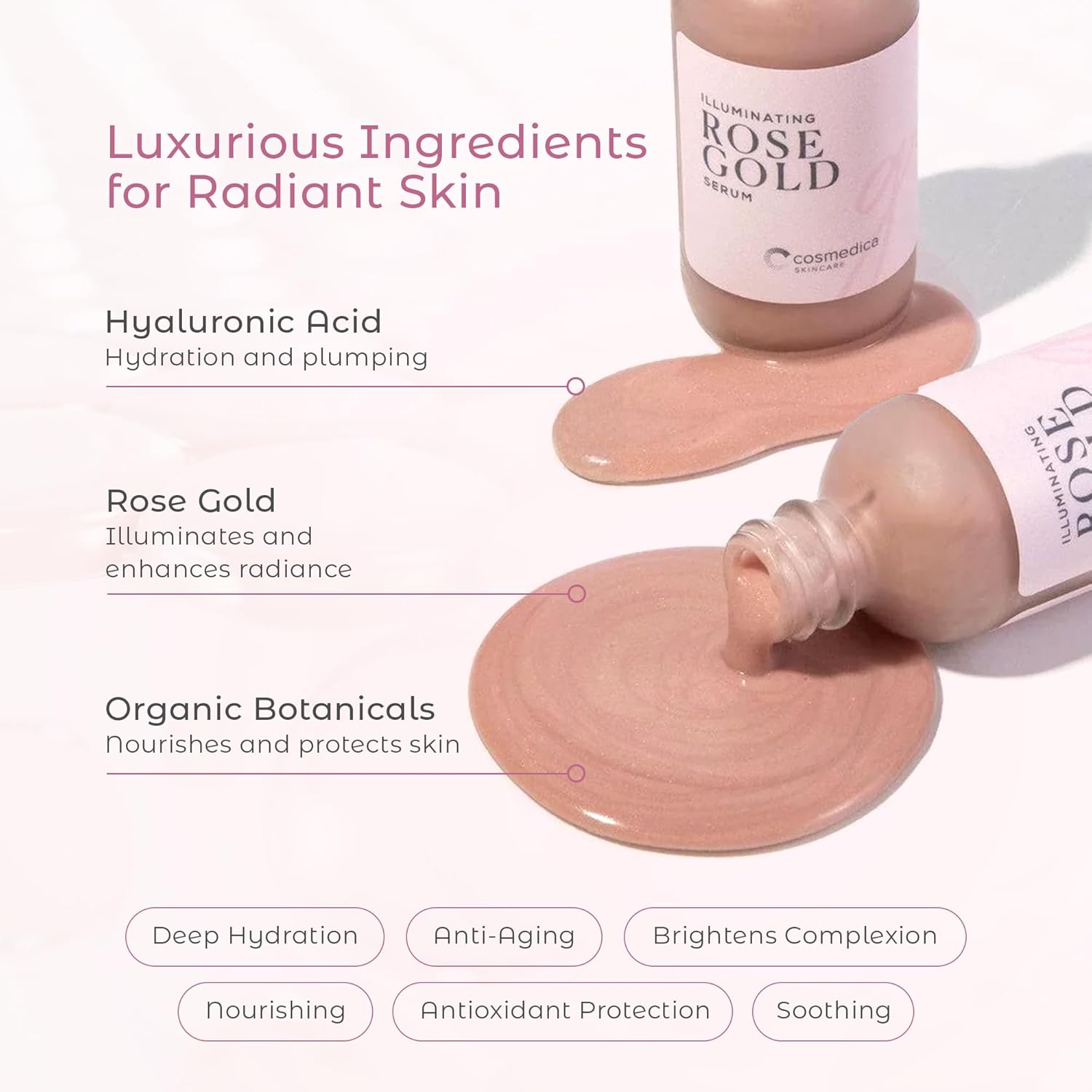 Illuminating Rose Gold Facial Serum - Planet & Pine