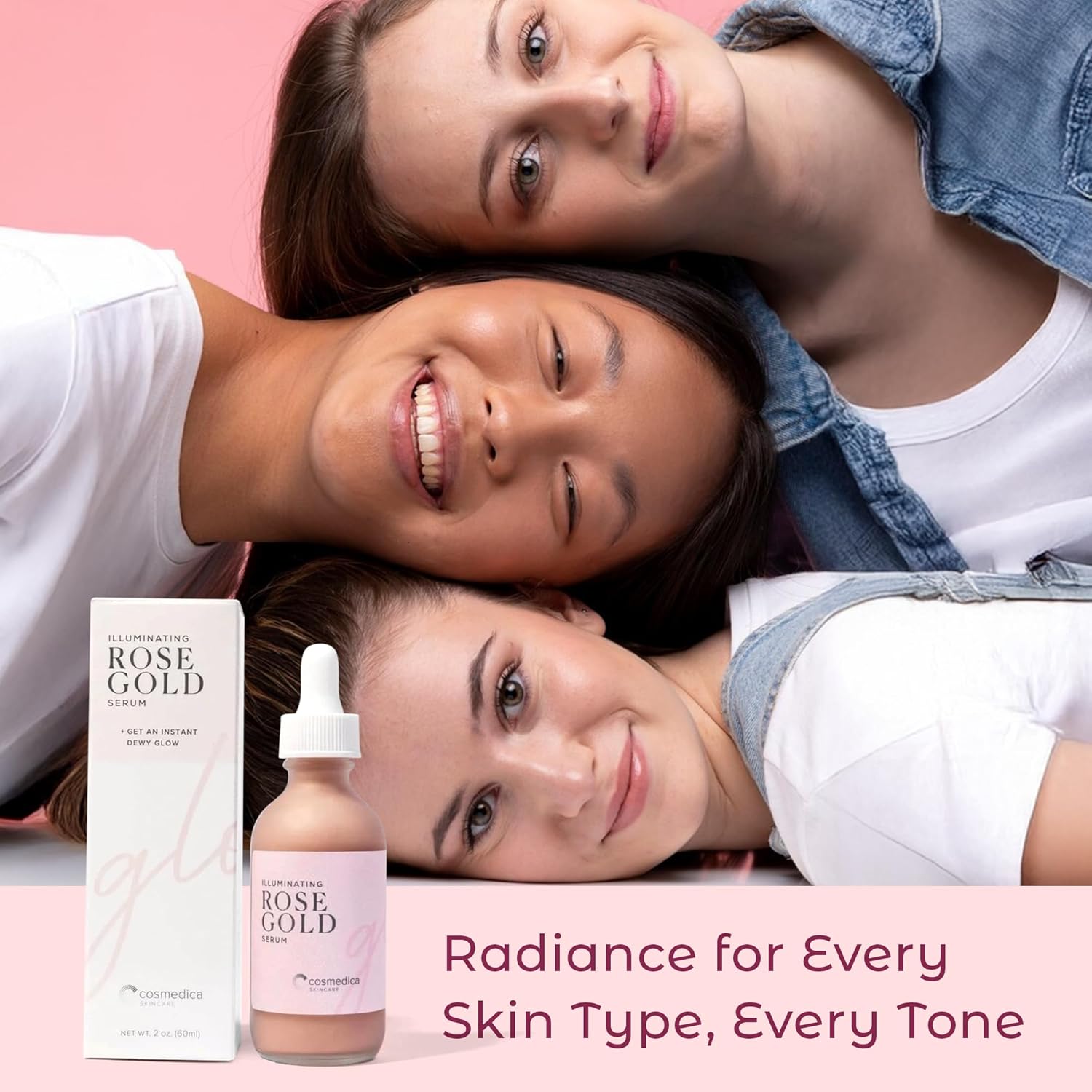 Illuminating Rose Gold Facial Serum - Planet & Pine
